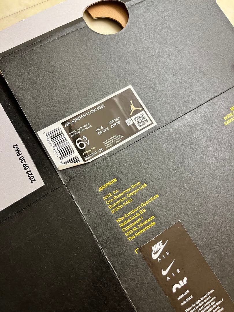 Nike Air Jordan 1 ブラック/ゴールド　激安！美品‼︎ 24.5