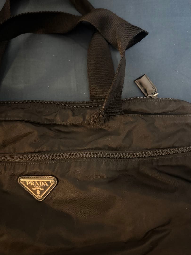 美品　PRADA プラダ　トートバッグ　ブラック　黒　A4収納可　肩掛け　大容量