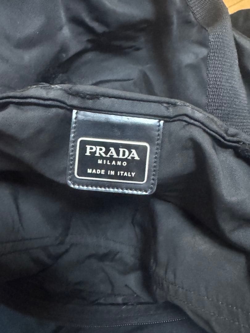 美品　PRADA プラダ　トートバッグ　ブラック　黒　A4収納可　肩掛け　大容量