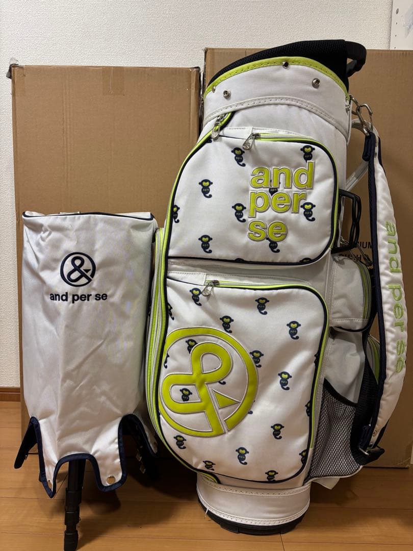 美品 and per se アンパスィ キャディバッグ 9型