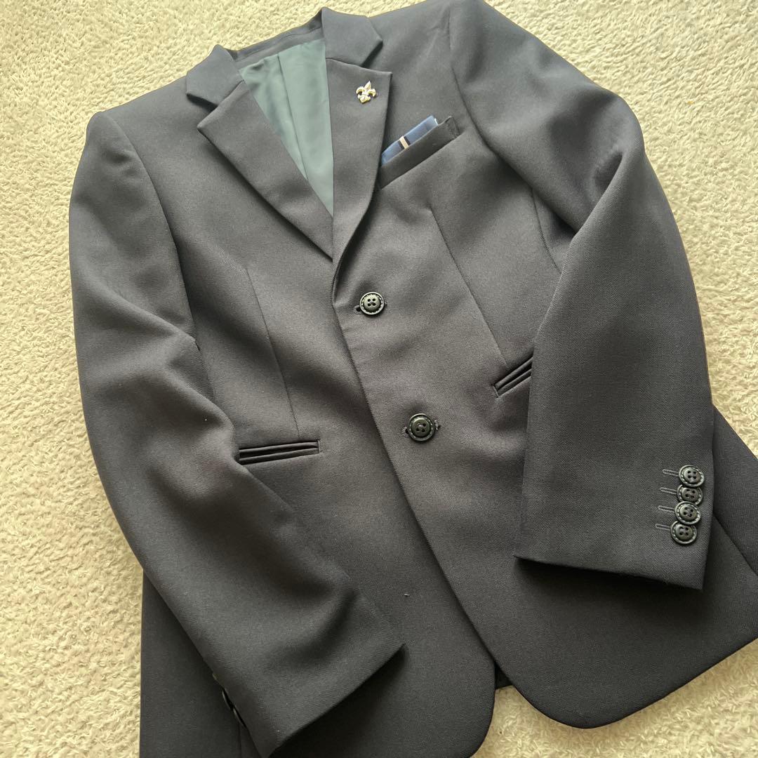 美品✨150 6点セット　紺　スーツ　セットアップ　ネイビー　卒業式