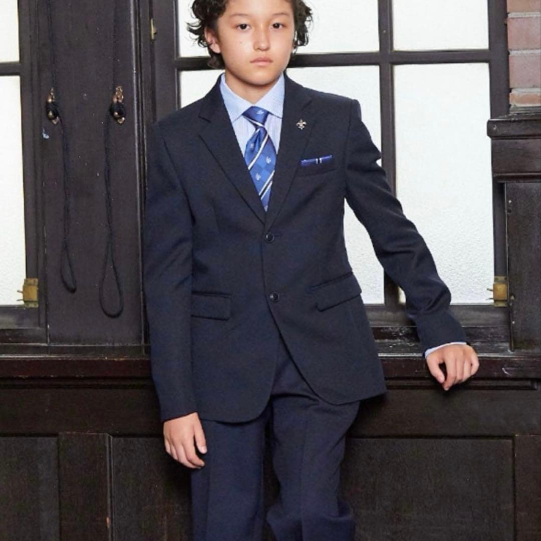 美品✨150 6点セット　紺　スーツ　セットアップ　ネイビー　卒業式