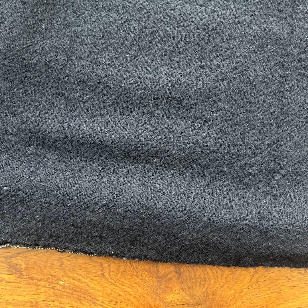 Y's リバーシブル ストール ネイビー ブラウン