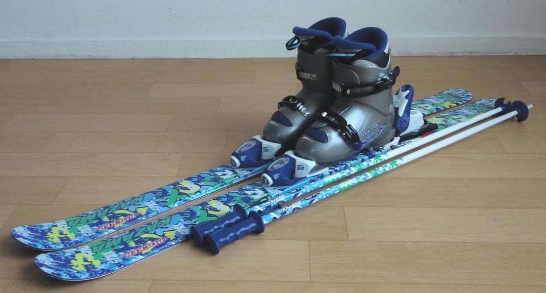 ■■11月限定■送料無料■KAZAMA■子供用スキー4点セット■116/22■■