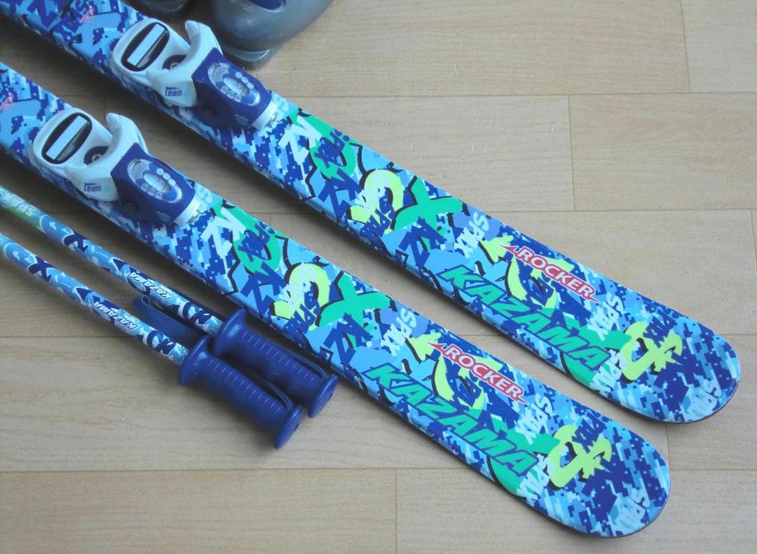 ■■11月限定■送料無料■KAZAMA■子供用スキー4点セット■116/22■■