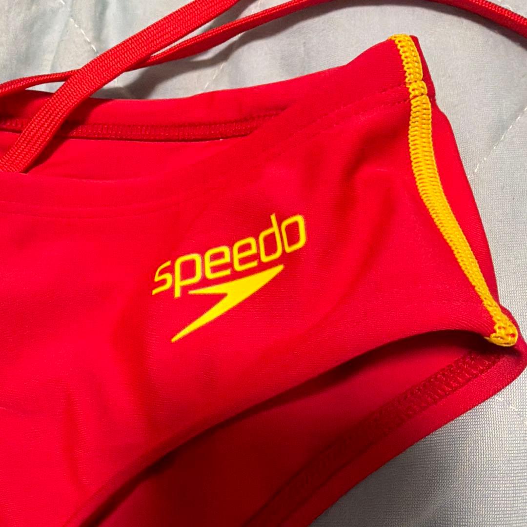 Speedo 競泳水着・キャップセット 赤