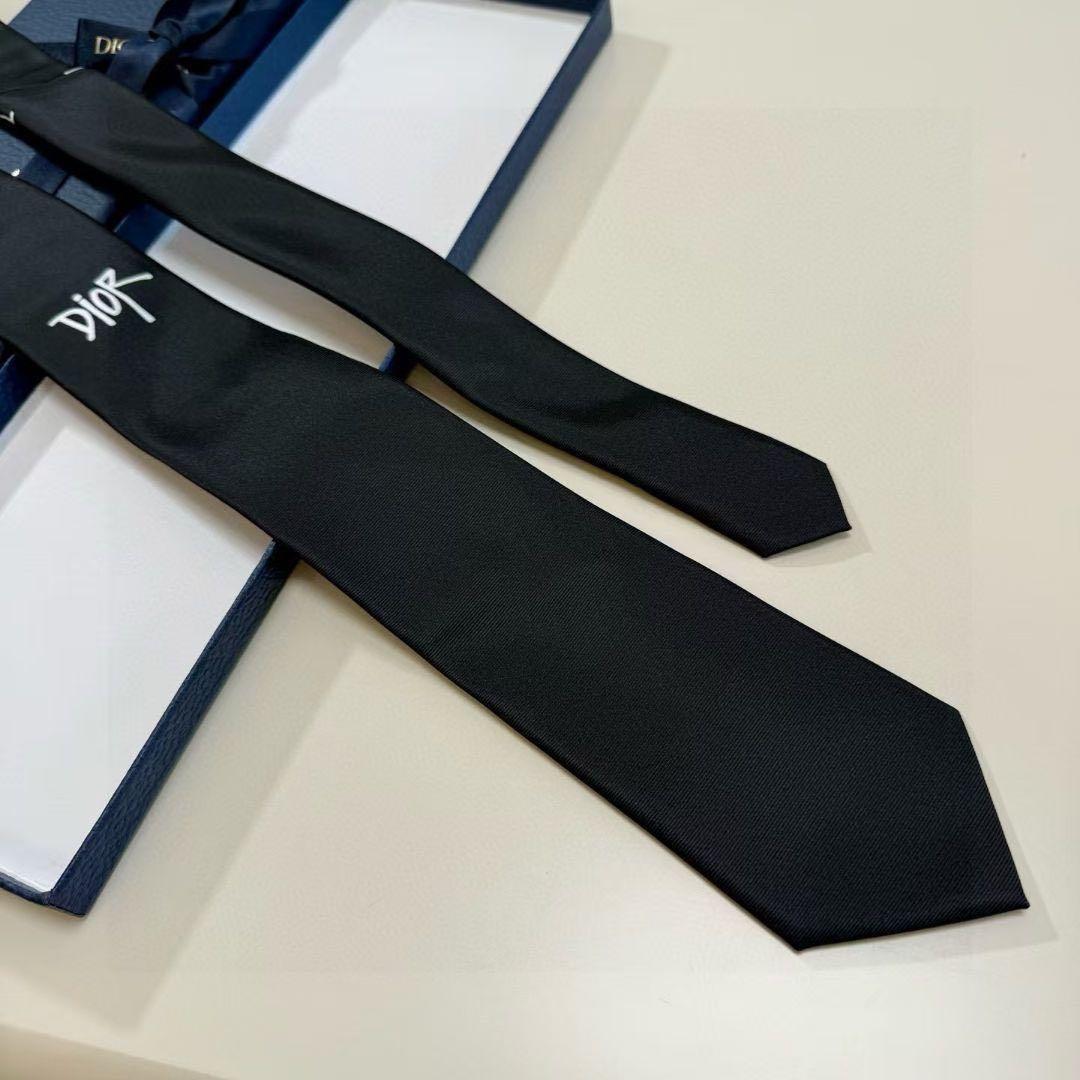 ♡DIOR ネクタイ ブラック ロゴ メンズ フォーマル ビジネス♡