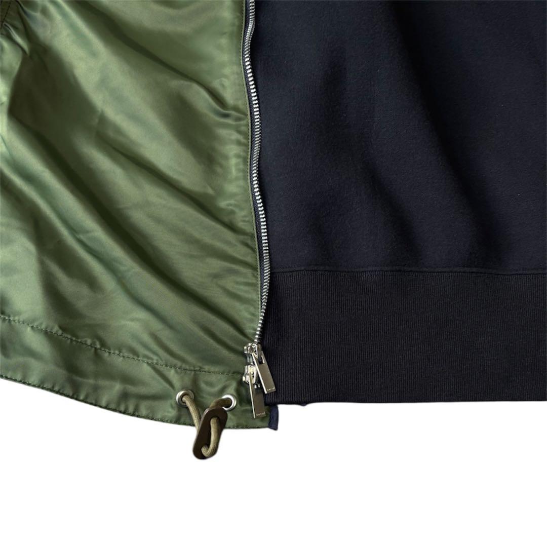 ワンピース sacai 20AW Sponge Sweat MA-1 Dress