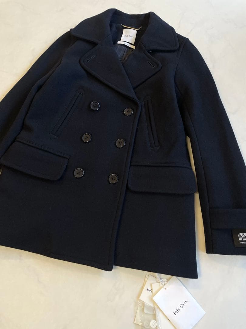 タグ付☆ Mila Owen メルトン ピーコート mtt イタリア布地