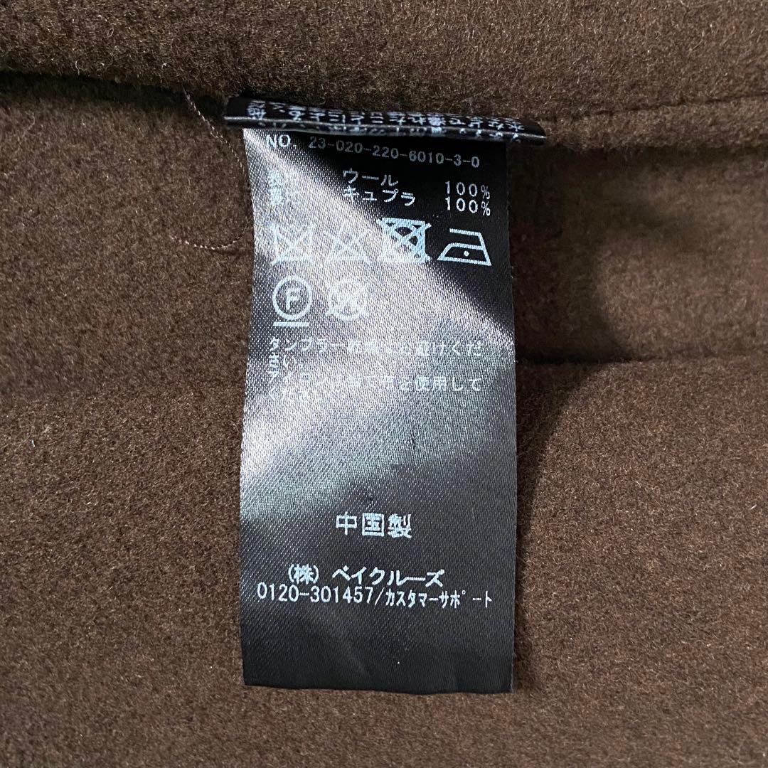 FRAMeWORK SUPER160sダブルブレストコート ブラウン 38