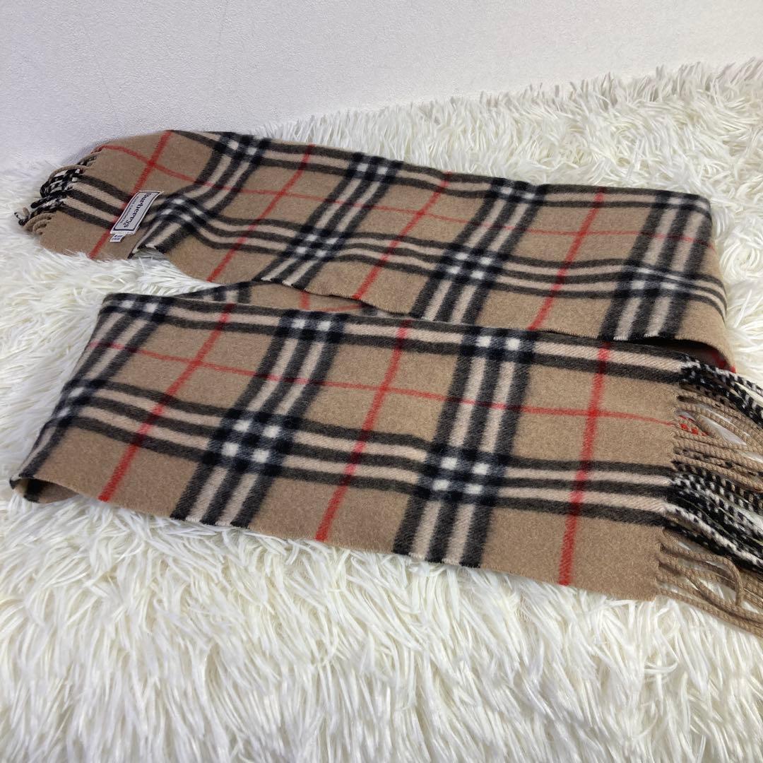 さくらバーバリー カシミア100% マフラー BURBERRYノバチェック