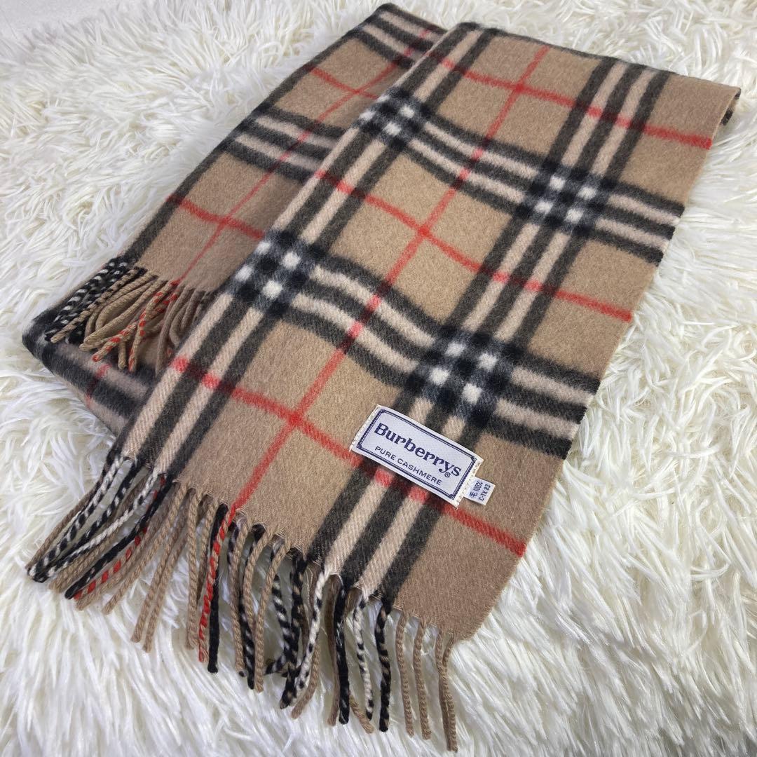 さくらバーバリー カシミア100% マフラー BURBERRYノバチェック