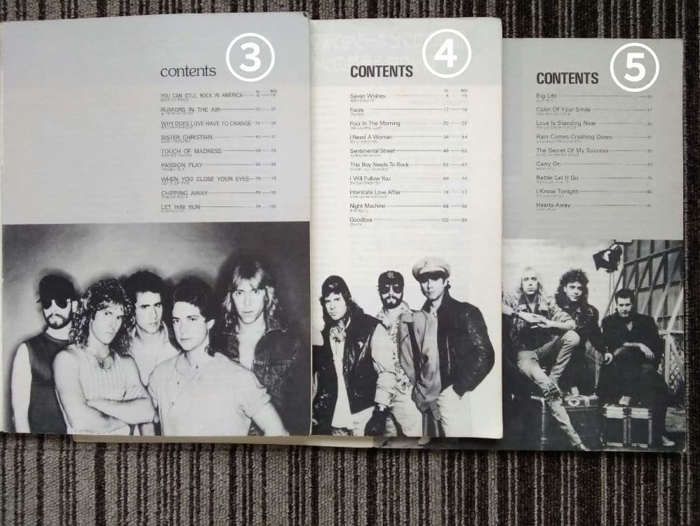 ナイトレンジャー 楽譜 スコア Night Ranger 10冊 まとめ売り