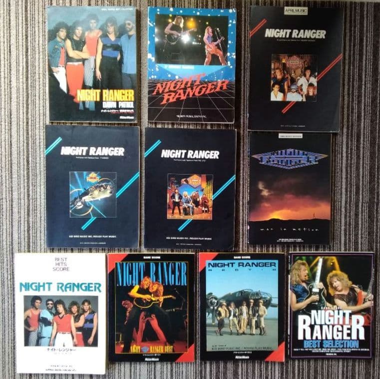 ナイトレンジャー 楽譜 スコア Night Ranger 10冊 まとめ売り
