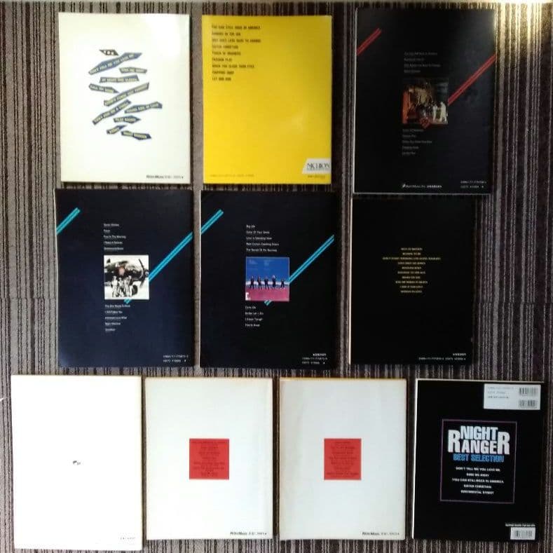 ナイトレンジャー 楽譜 スコア Night Ranger 10冊 まとめ売り