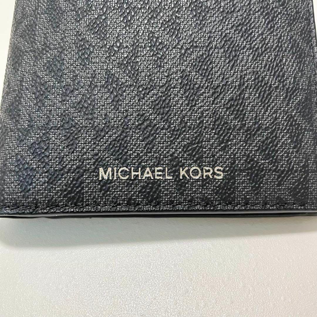 マイケルコース 折り財布 ウォレット 二つ折り シグネチャー メンズ ブラック