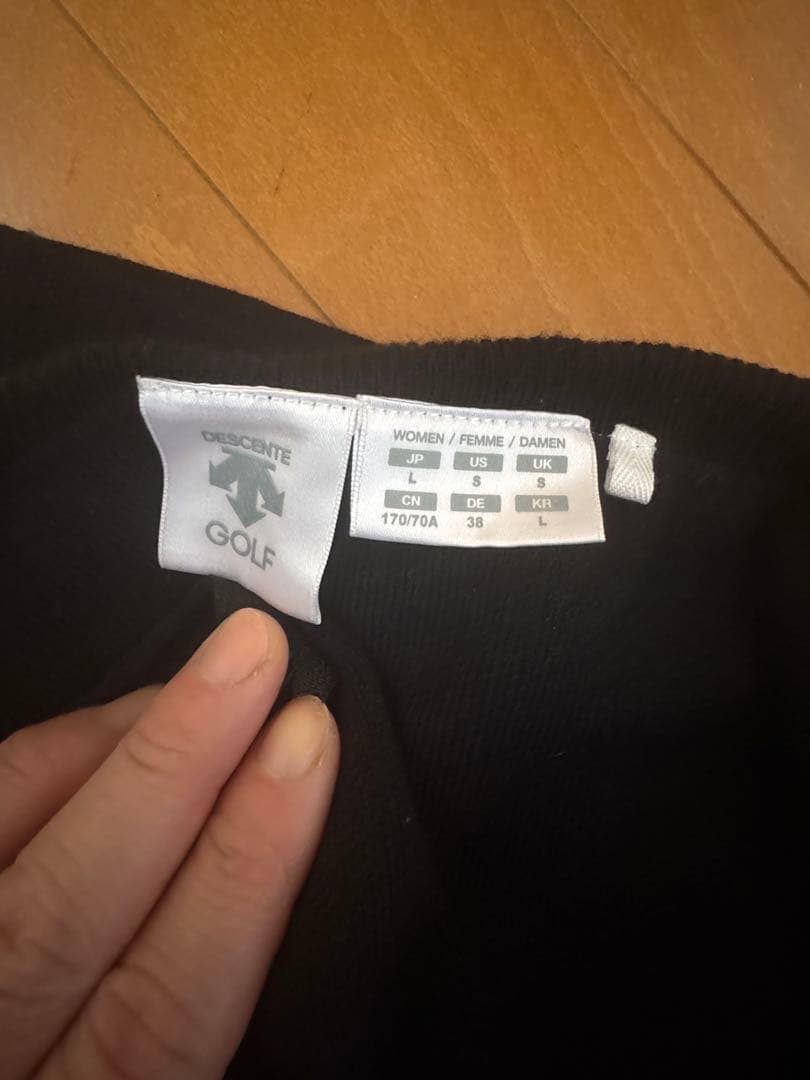DESCENTE GOLF ニット セットアップ（トップス＋スカート）サイズL