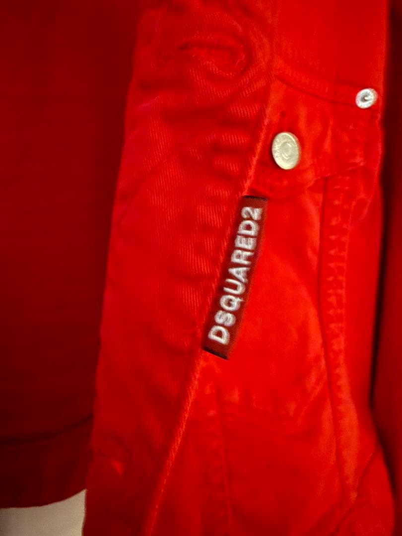 DSQUARED2 クロップドジャケット 36 レッド