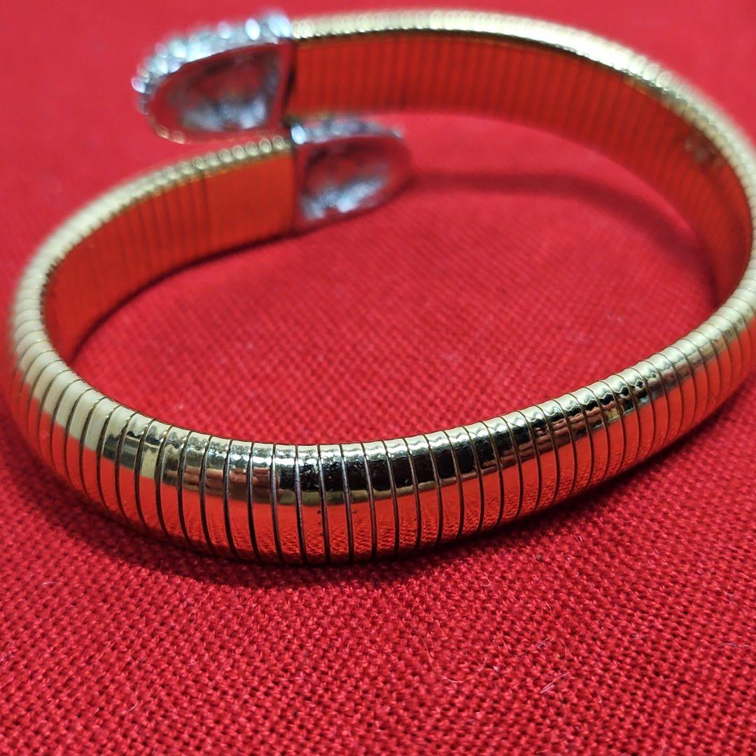 希少 GIVENCHY ヴィンテージ バングル ブレスレット ゴールド 刻印あり