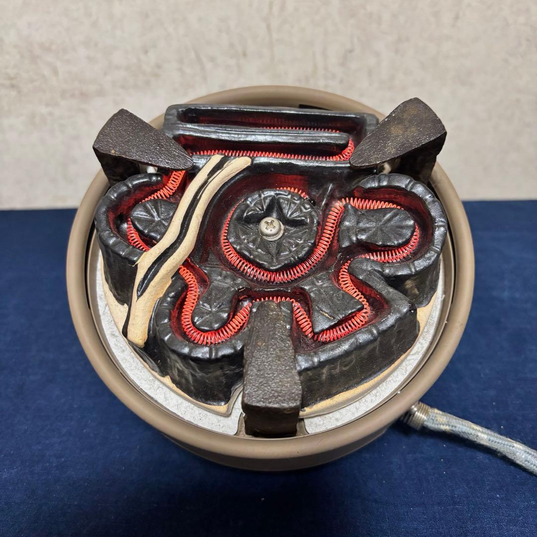 風炉/茶釜/電熱器/唐銅朝鮮風炉 /野々田電熱器/茶釜/敷板/茶道具/お点前道具