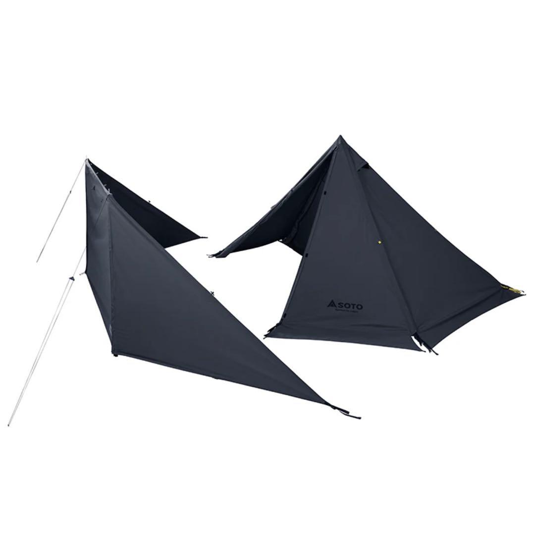 【新品・未使用】SOTO テント ソロ デュオ HORUS T/C グレー