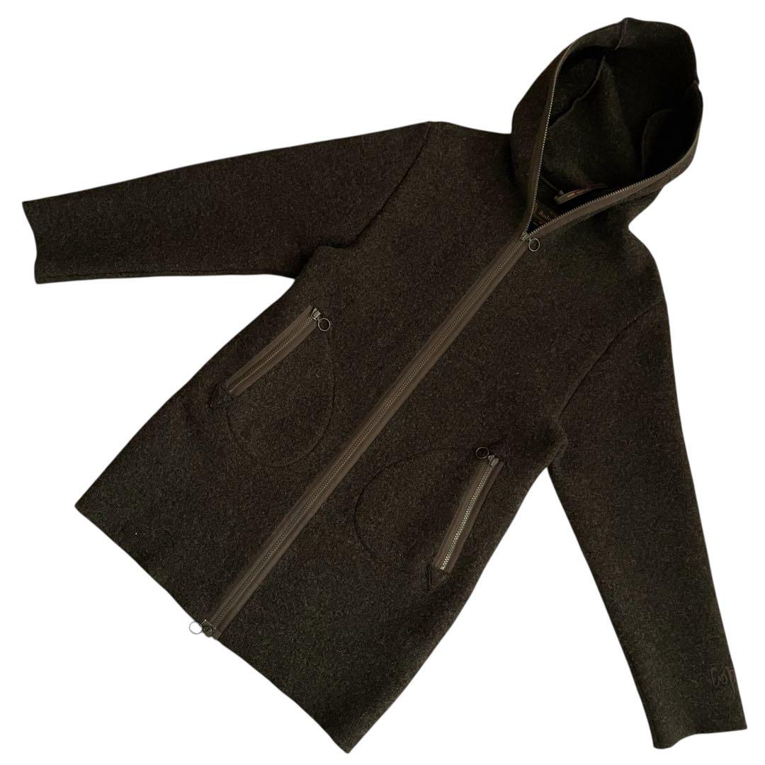 【美品】COP.COPINE ヨーロッパ製 90s フード付きウールコート BR