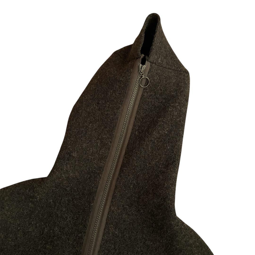 【美品】COP.COPINE ヨーロッパ製 90s フード付きウールコート BR