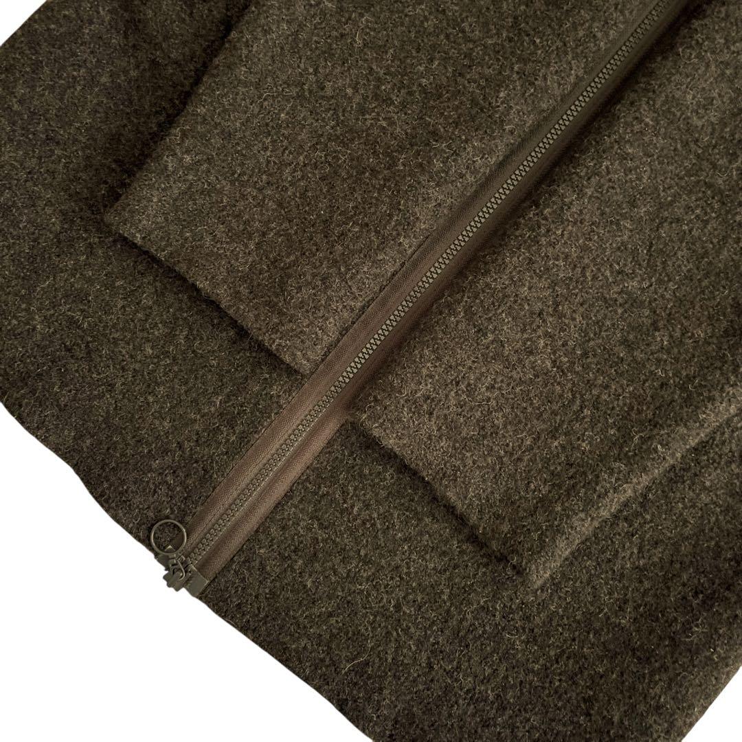 【美品】COP.COPINE ヨーロッパ製 90s フード付きウールコート BR