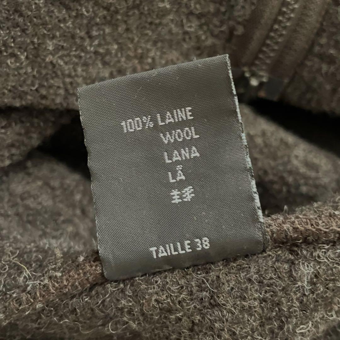 【美品】COP.COPINE ヨーロッパ製 90s フード付きウールコート BR