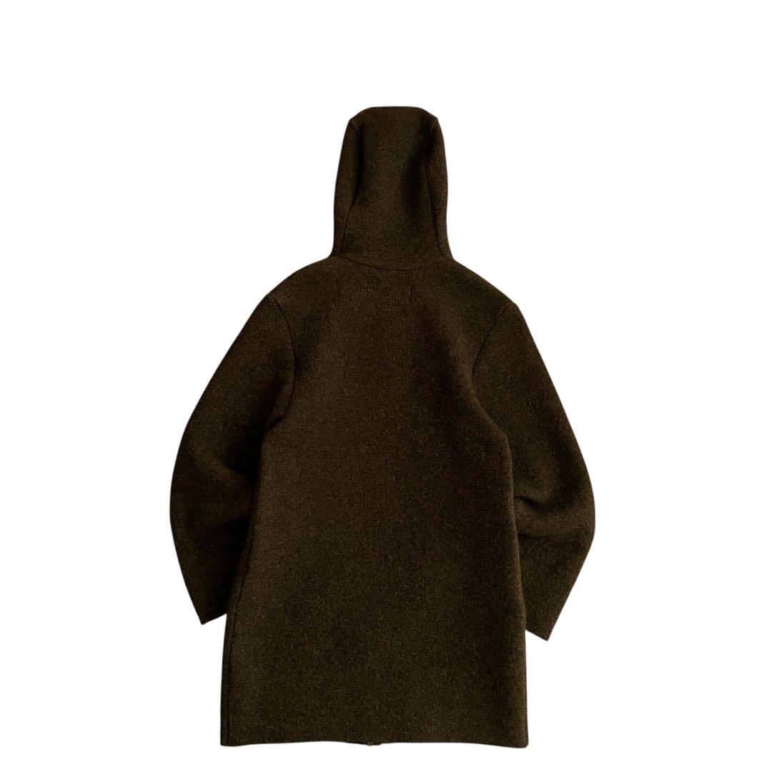 【美品】COP.COPINE ヨーロッパ製 90s フード付きウールコート BR