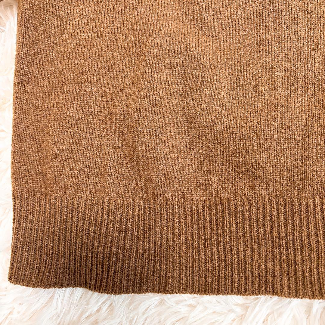 PEARLY GATES カシミヤ混 ブラウン セーター ゴルフ ニット 羊毛