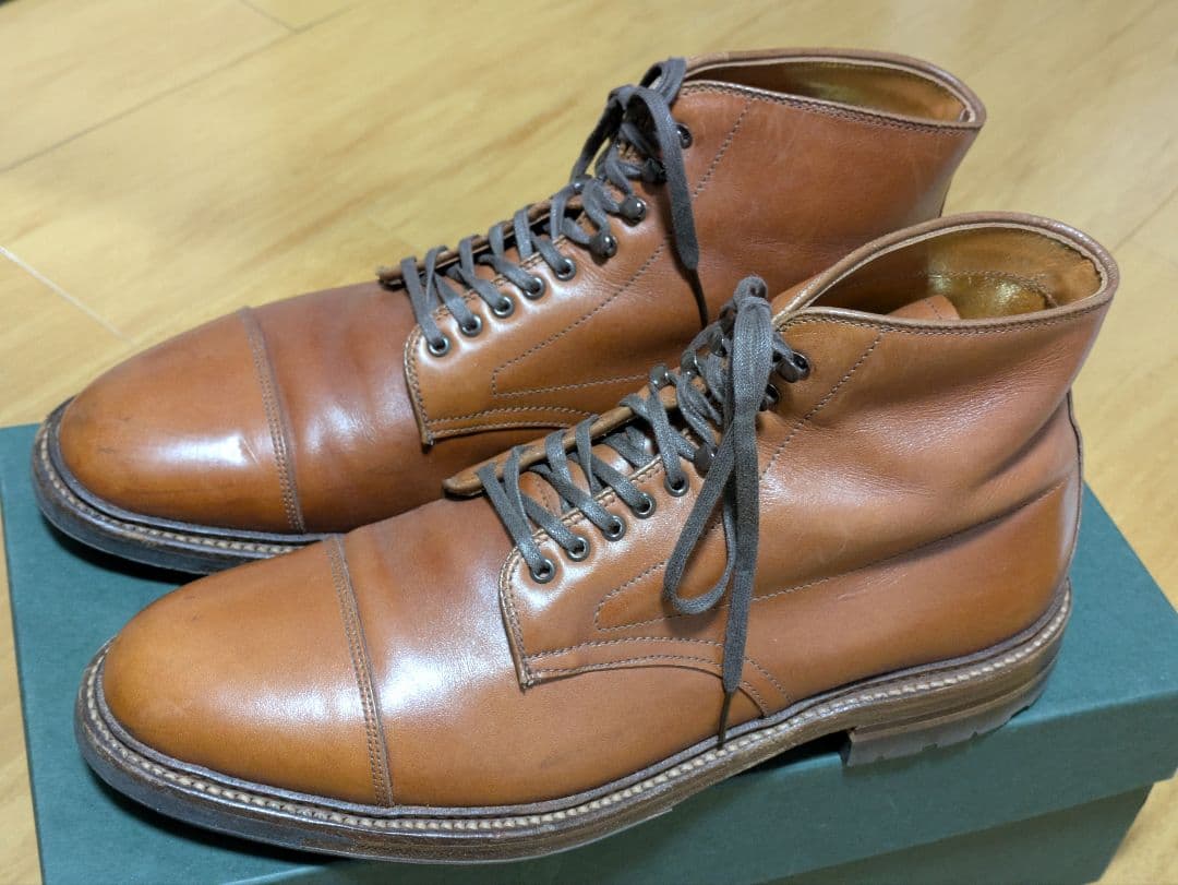 【Alden】レースアップブーツ 茶系ブラウン 9D／US9