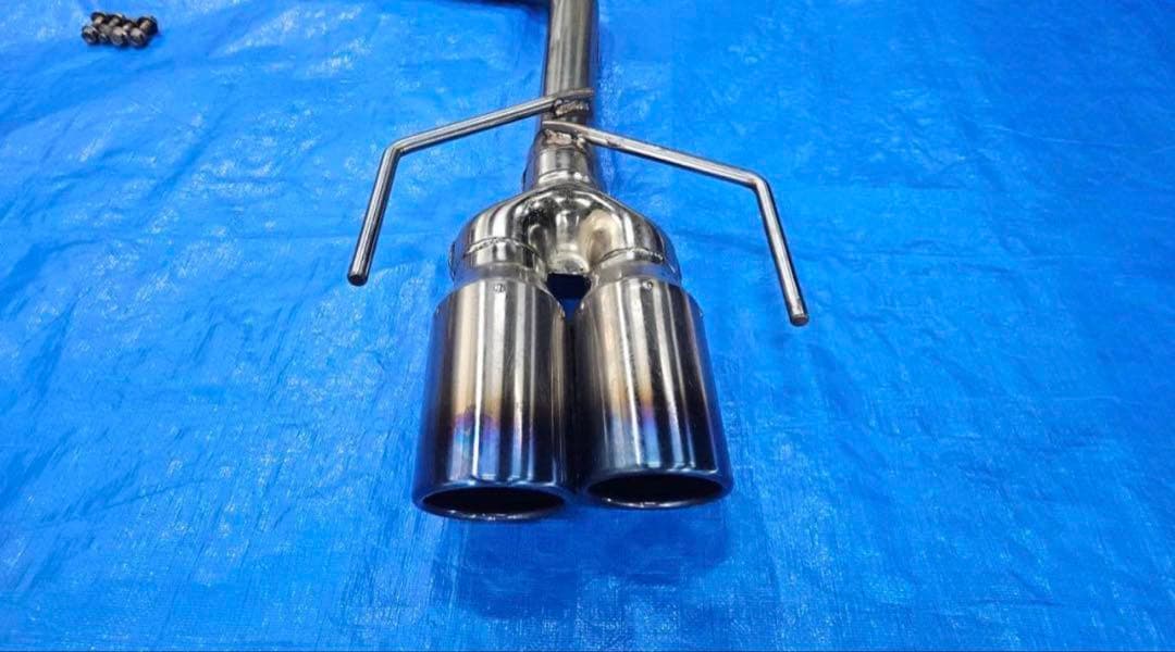 ステンレス デュアルテールパイプ マフラー