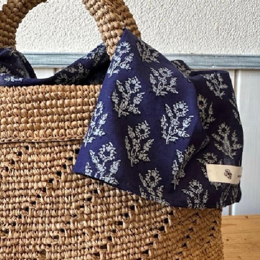 メゾンドソイル　ラフィアバッグ