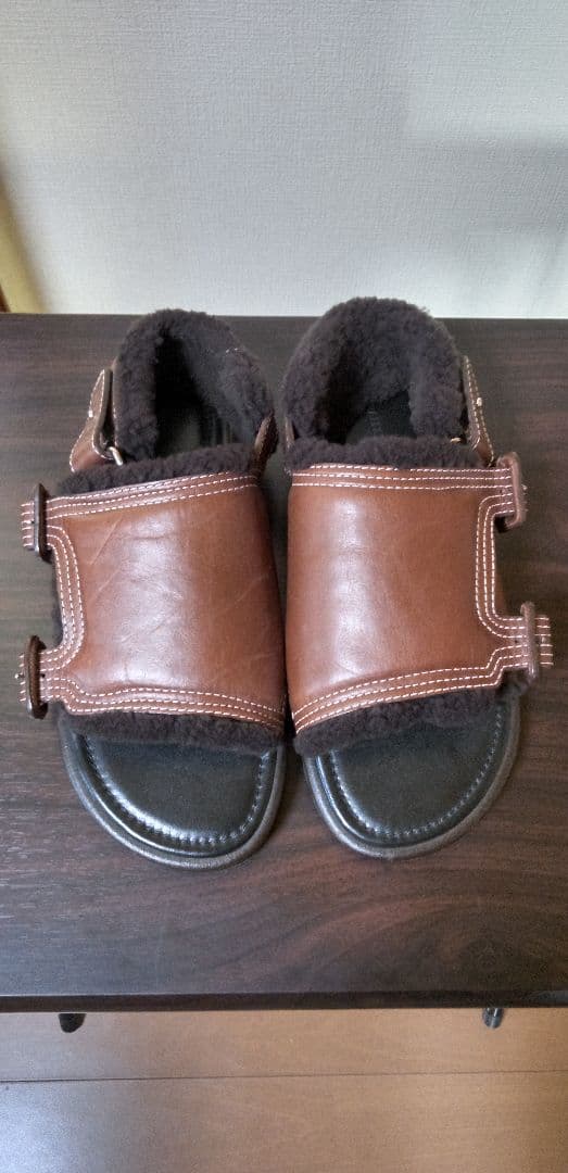 靴 AURALEE MOUTON SANDALS FOOT THE COACHER