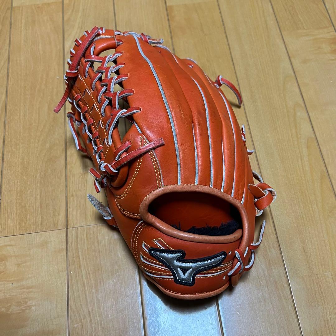 ミズノ Winpulse NEO 軟式用 グローブ 外野手用 オレンジ