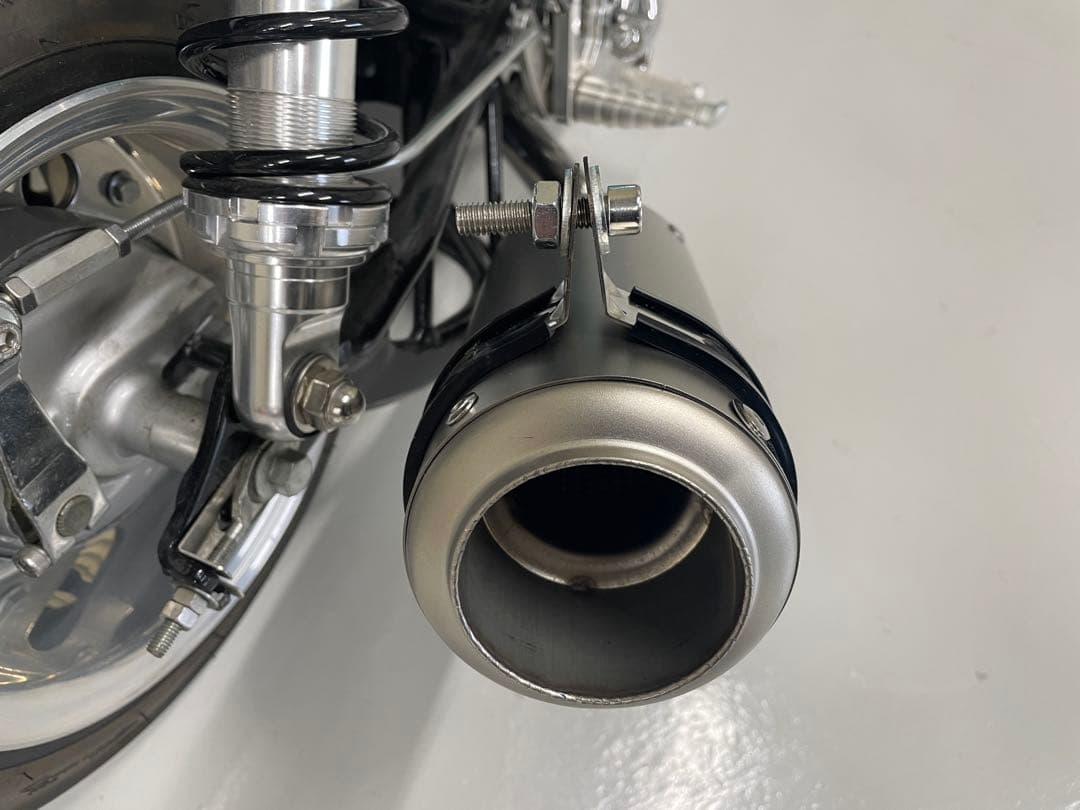 モンキー　ゴリラ　ワンオフマフラー　ステンレス　車高短用　バックステップ装着車用