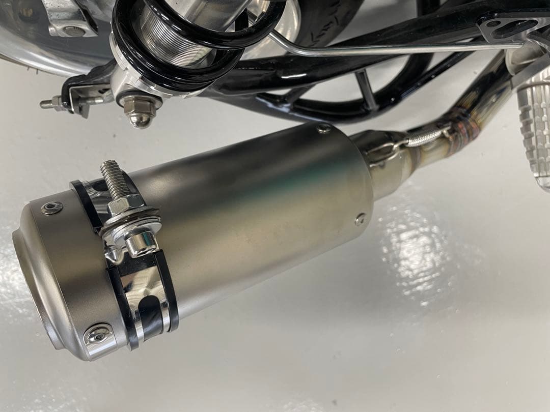 モンキー　ゴリラ　ワンオフマフラー　ステンレス　車高短用　バックステップ装着車用