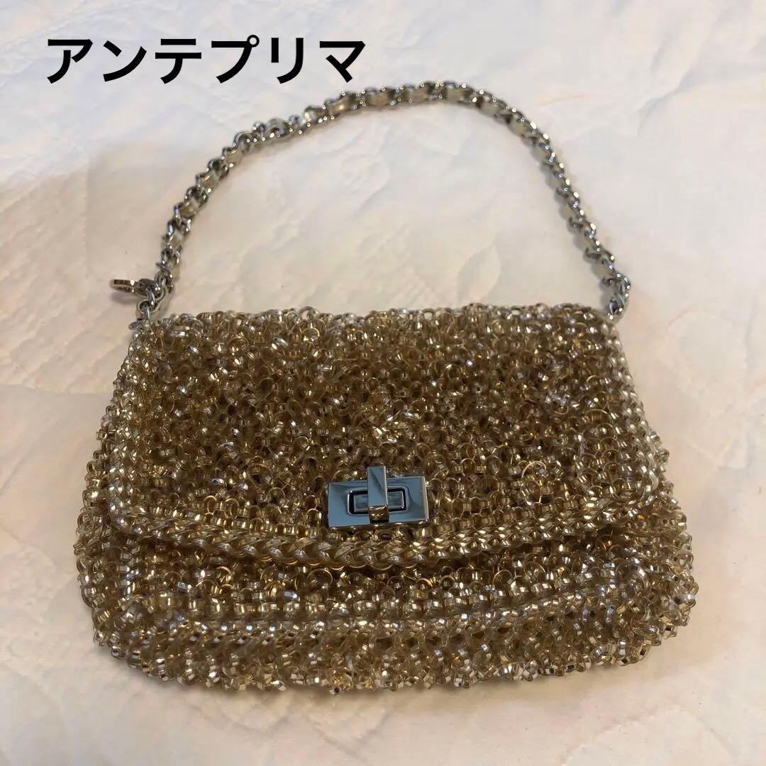 ANTEPRIMA ゴールド ワイヤーバッグ　クラッチ　保存袋付き