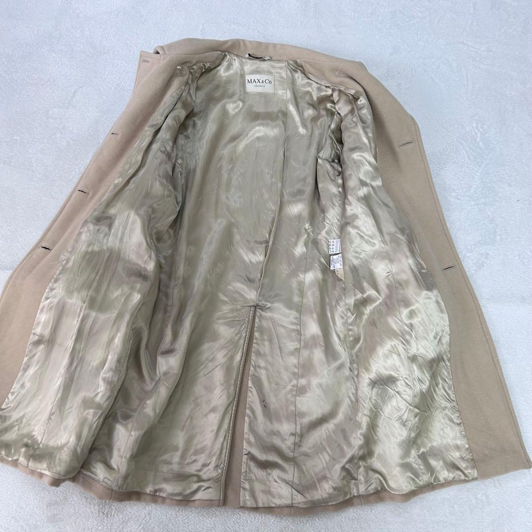 マックスマーラ　マックスアンドコー アンゴラ　ダブルコート　ベージュ　40