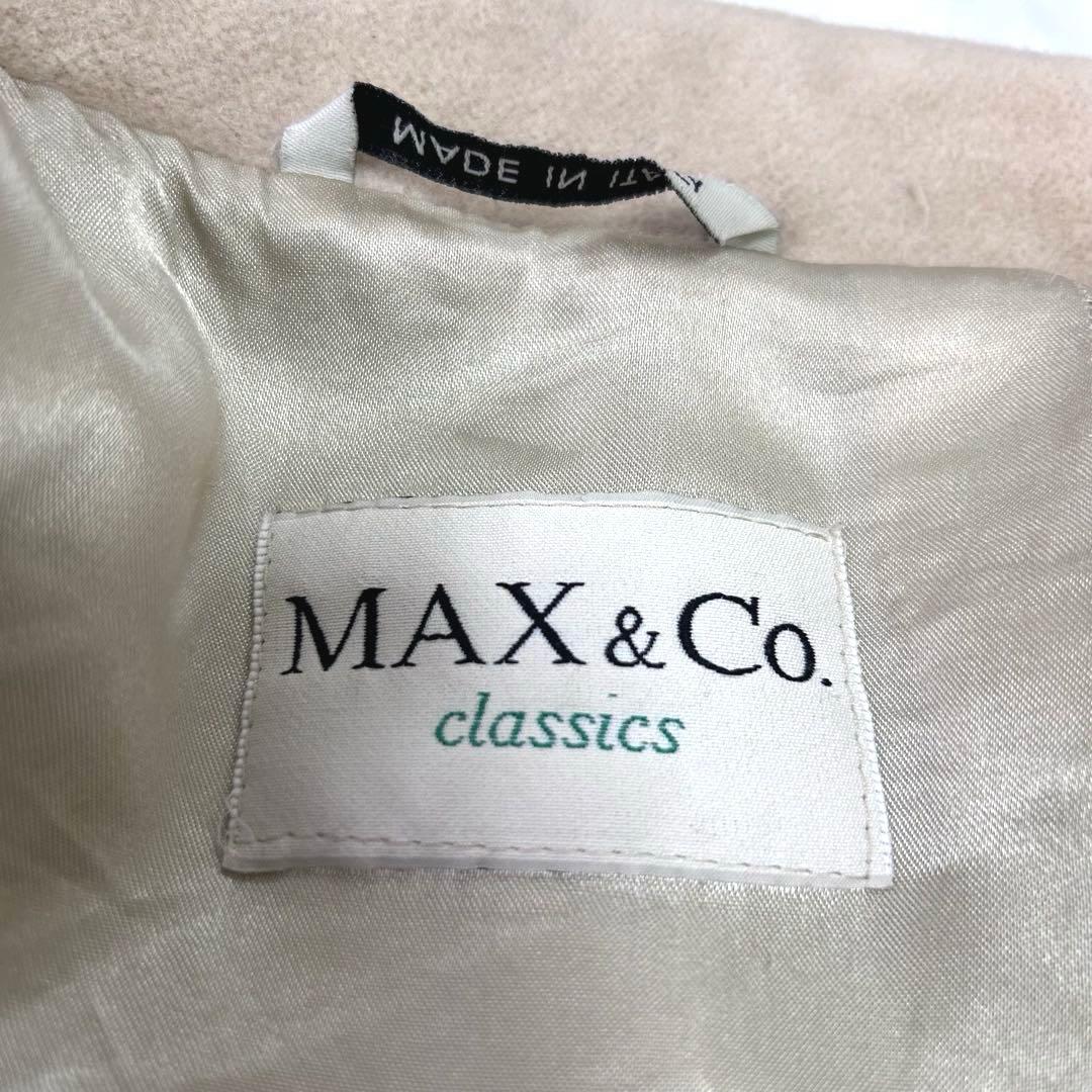 マックスマーラ　マックスアンドコー アンゴラ　ダブルコート　ベージュ　40