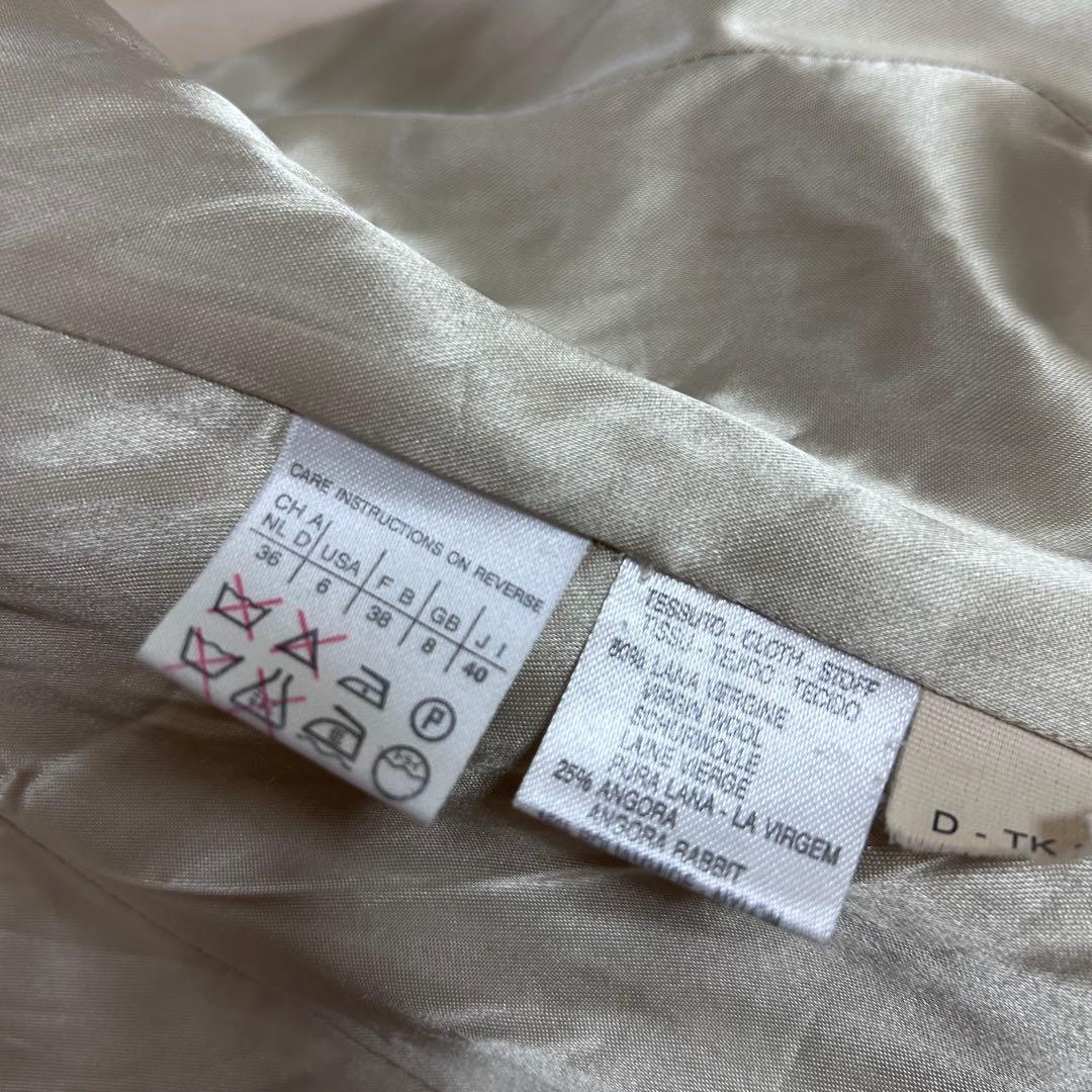 マックスマーラ　マックスアンドコー アンゴラ　ダブルコート　ベージュ　40