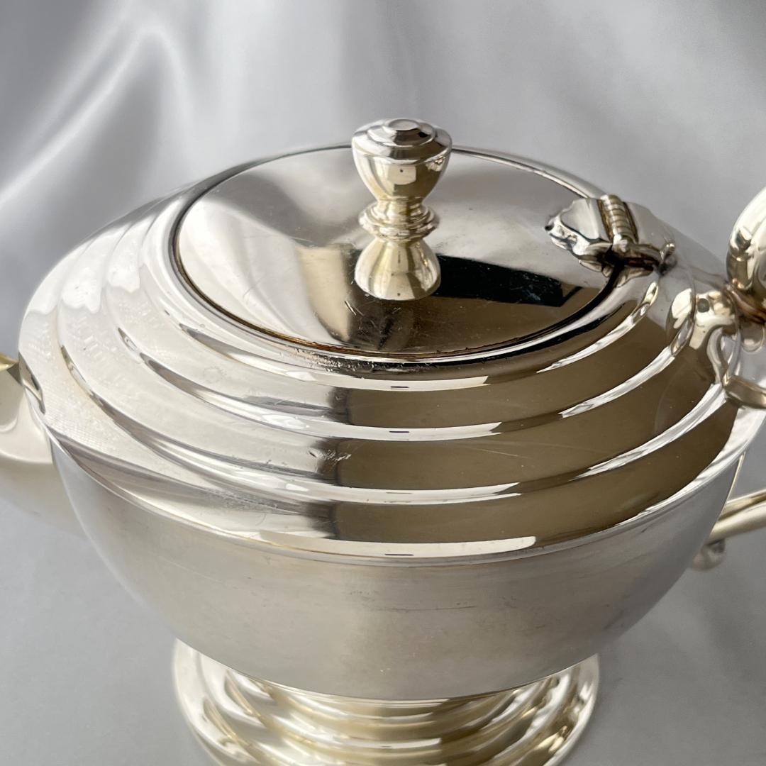 【SILCRAFT】 アール・デコ ティーサービス 4点 ティーポット