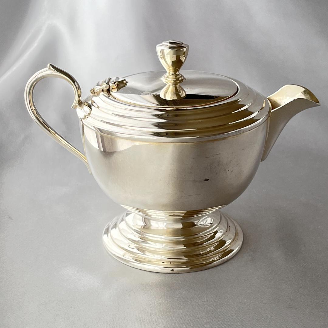 【SILCRAFT】 アール・デコ ティーサービス 4点 ティーポット