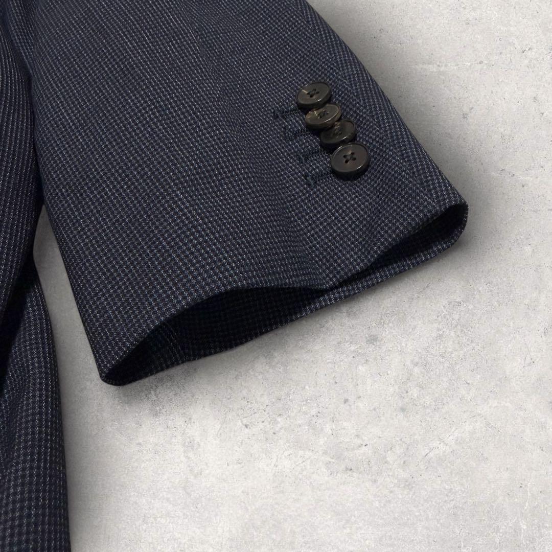 ユニバーサルランゲージ　セットアップ　３ピース　段返し　千鳥柄　XL相当