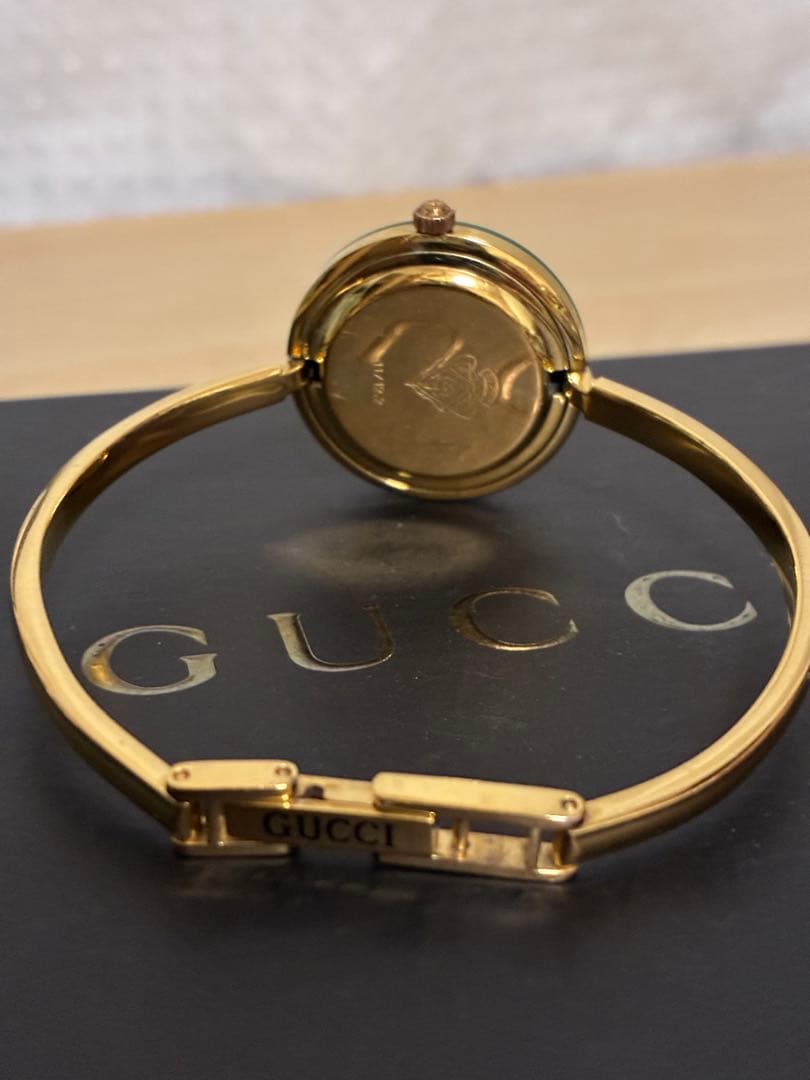 GUCCI グッチ チェンジベゼル ホワイト文字盤 ゴールド