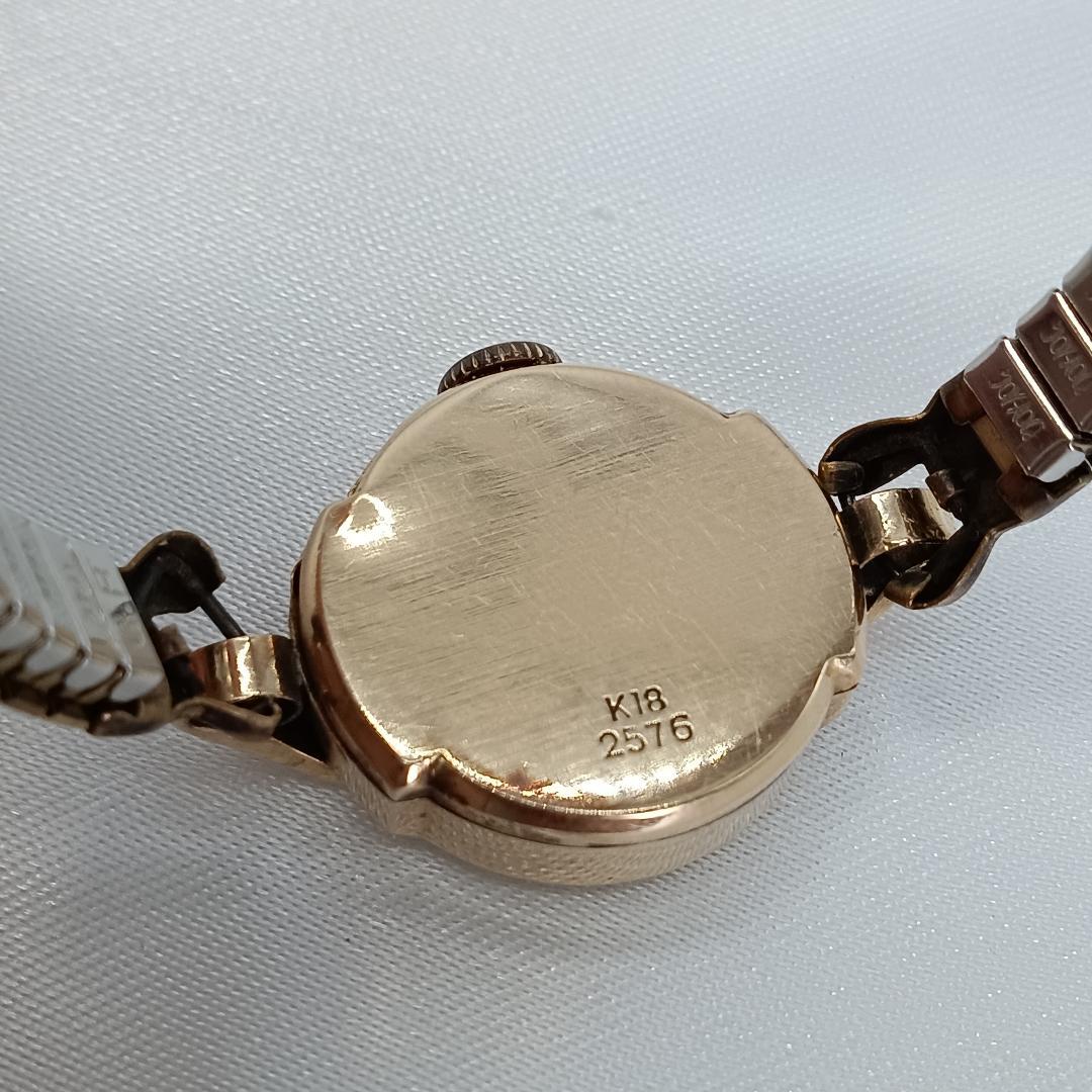 DEN-RO 18金 17石 金無垢 腕時計 ゴールド デンロ ジャンク品