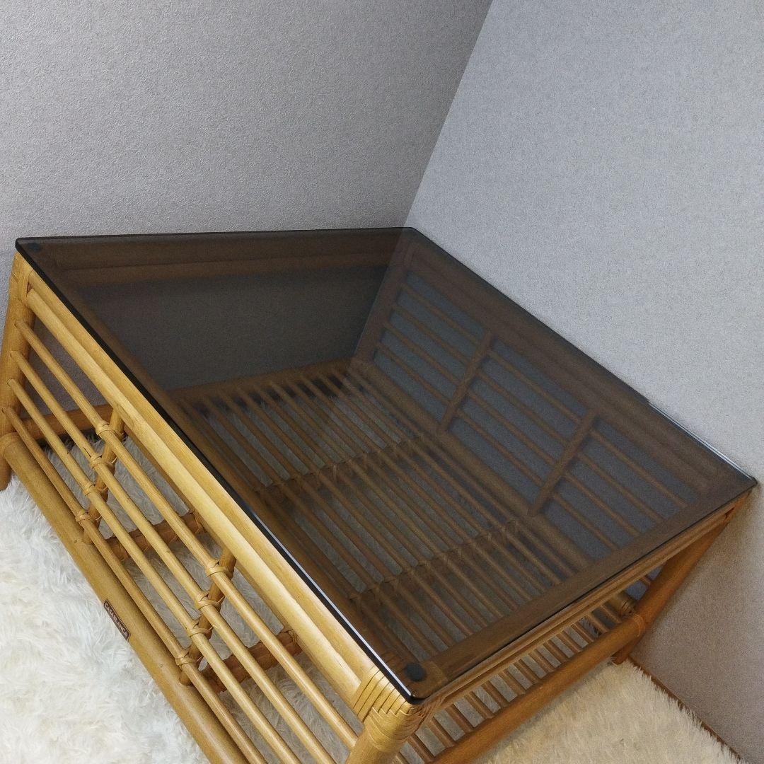 未使用級　カサブランカ　CADENZA カデンザ　センターテーブル　高級　ラタン