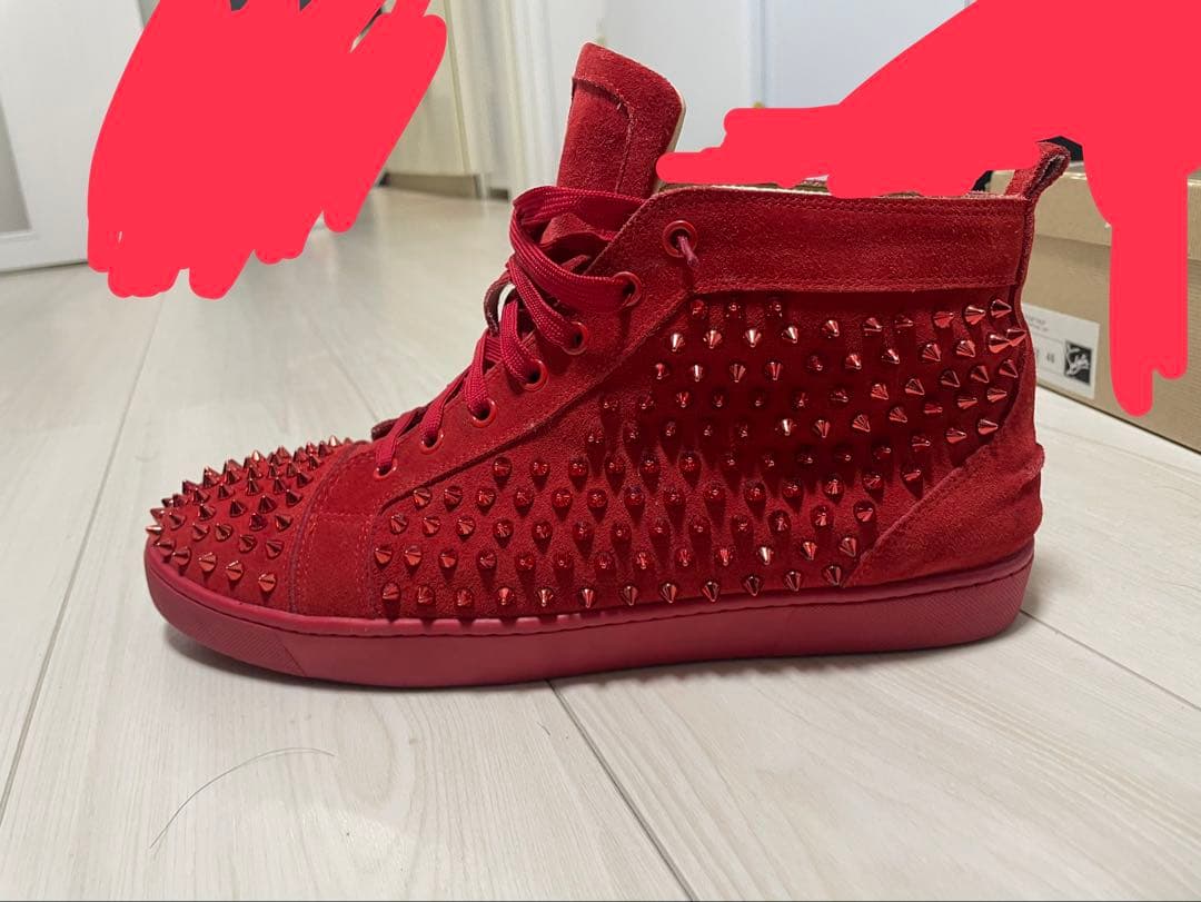 ルブタンハイカットスニーカー