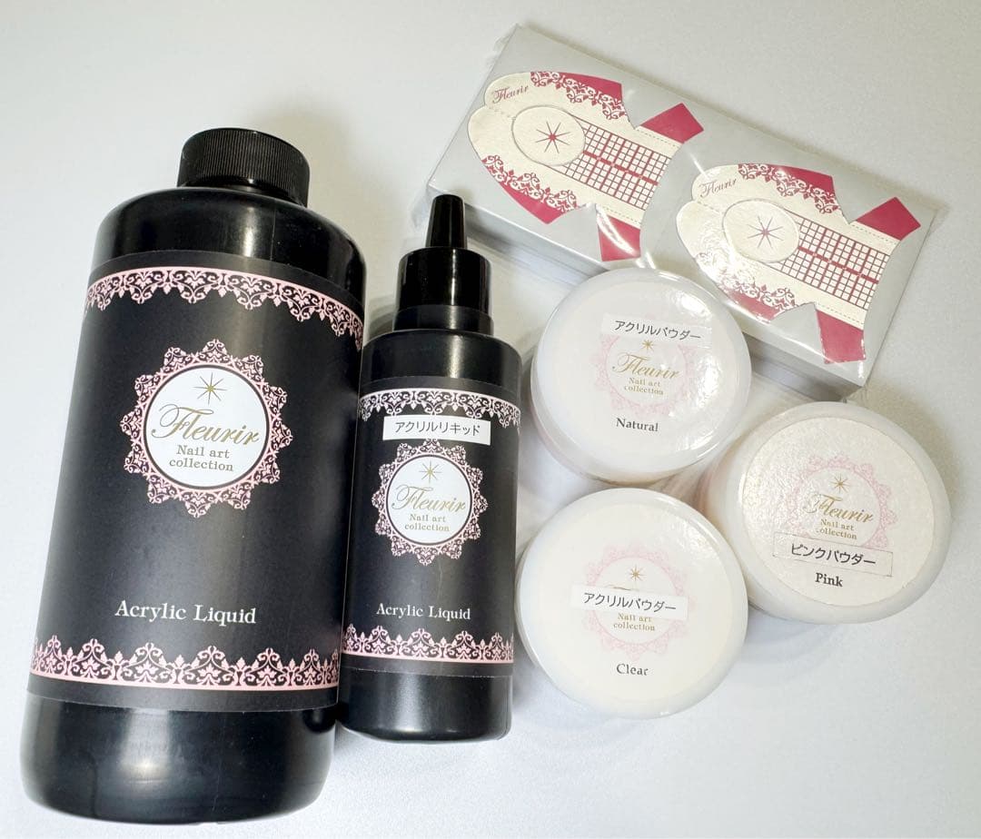 フルーリア アクリルリキッド アクリルパウダー フォームデラックス100枚